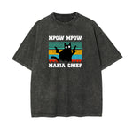 Mpow Mafia Chief Cartoon Graphic Tee-INNBLAC Fashion Apparel