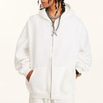 Oversized Full Zip Hoodie-INNBLAC Fashion Apparel