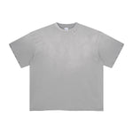 Raw Edge Hem Distressed Tee 7.5oz-INNBLAC Fashion Apparel