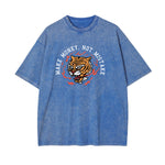 Roaring Tiger Graphic Washed Tee-INNBLAC Fashion Apparel