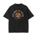 Roaring Tiger Graphic Washed Tee-INNBLAC Fashion Apparel