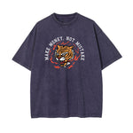 Roaring Tiger Graphic Washed Tee-INNBLAC Fashion Apparel