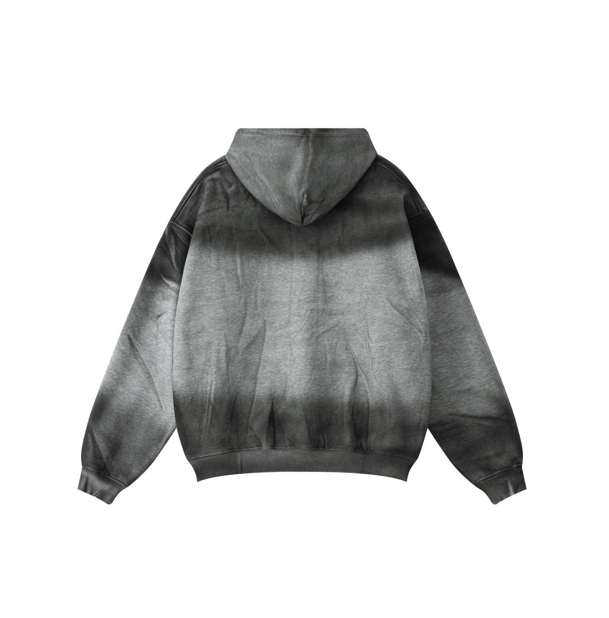 Spray Painting Kangaroo Pocket Hoodie-INNBLAC Fashion Apparel