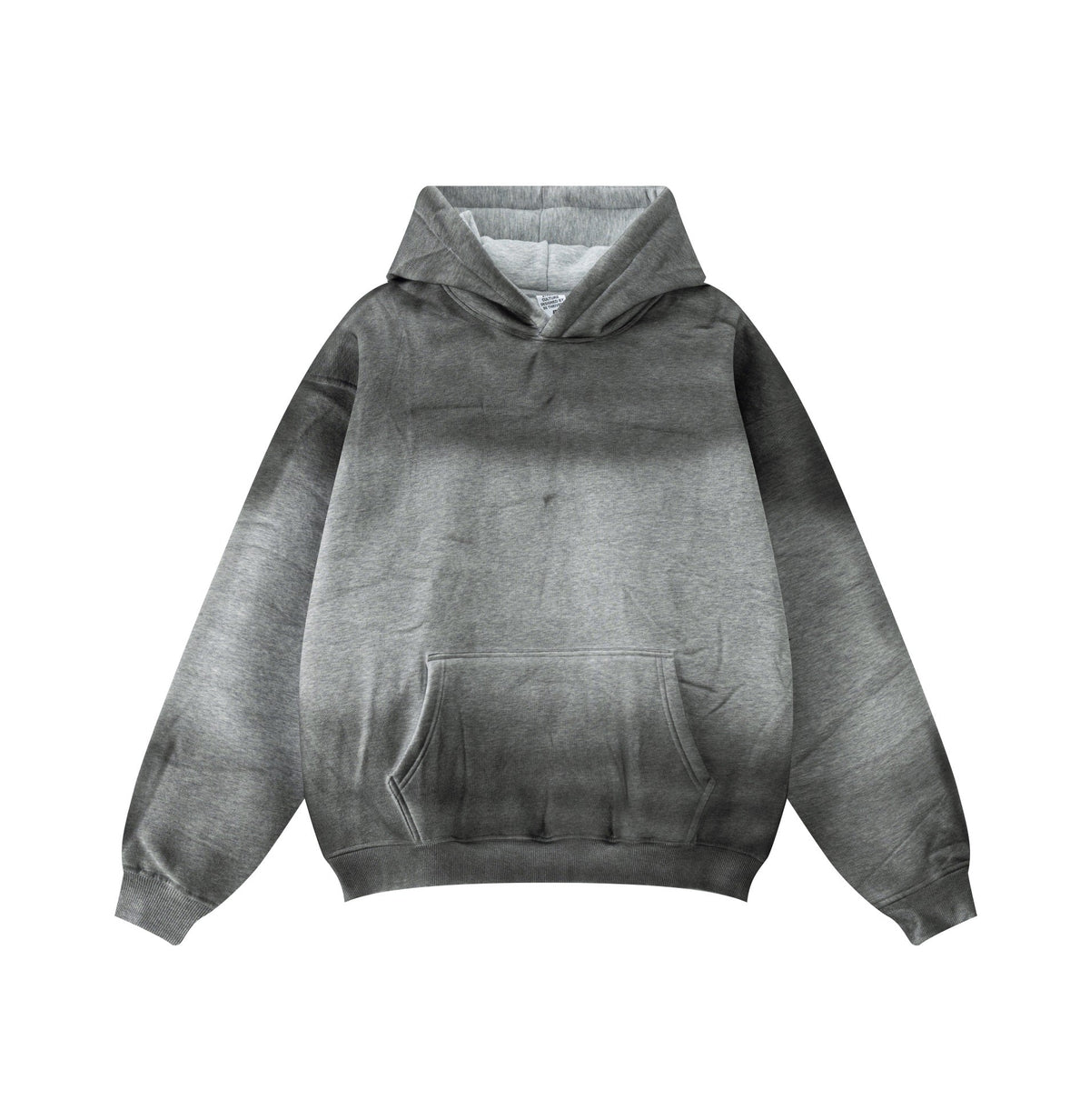 Spray Painting Kangaroo Pocket Hoodie-INNBLAC Fashion Apparel