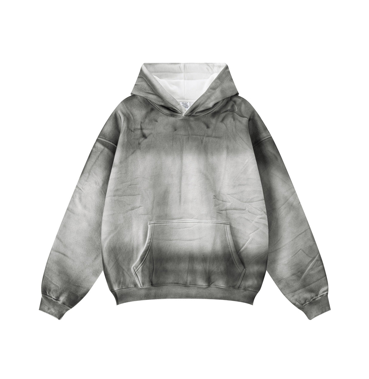 Spray Painting Kangaroo Pocket Hoodie-INNBLAC Fashion Apparel