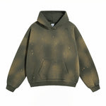 Women's Acid Wash Faded Ripped Hoodie-INNBLAC Fashion Apparel