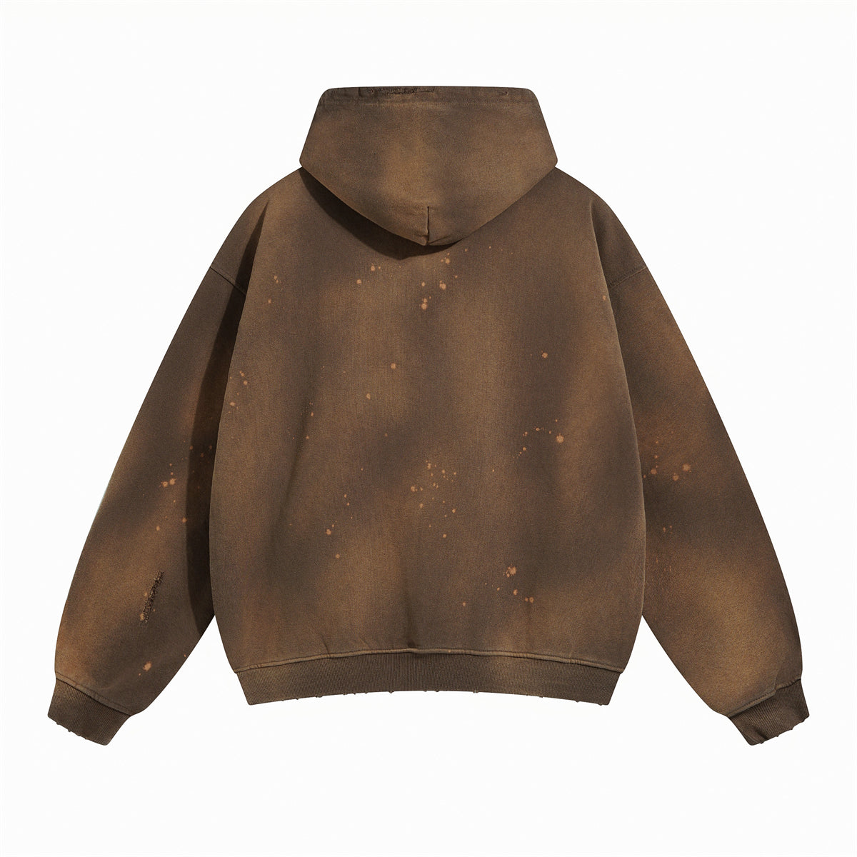 Women's Acid Wash Faded Ripped Hoodie-INNBLAC Fashion Apparel