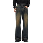 Faded Whiskers Bootcut Jeans-INNBLAC Fashion Apparel