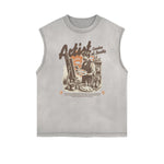 Abstract Artistic Pattern Sleeveless Tee