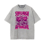 Abstract Artistic Stone Wash Graphic Tee