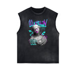 Abstract Artistic Graphic Muscle Tank