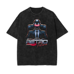 Washed Sci-Fi & Futurism Graphic Cotton Tee