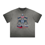 Thick Faded Sci-Fi & Futurism Graphic Tee