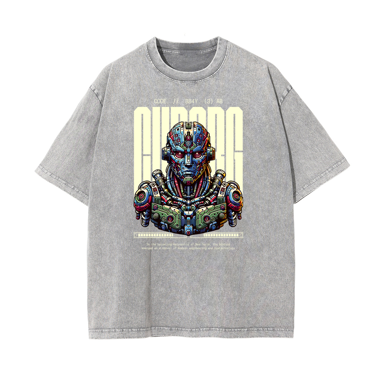 Stone Wash Sci-Fi & Futurism Graphic Tee