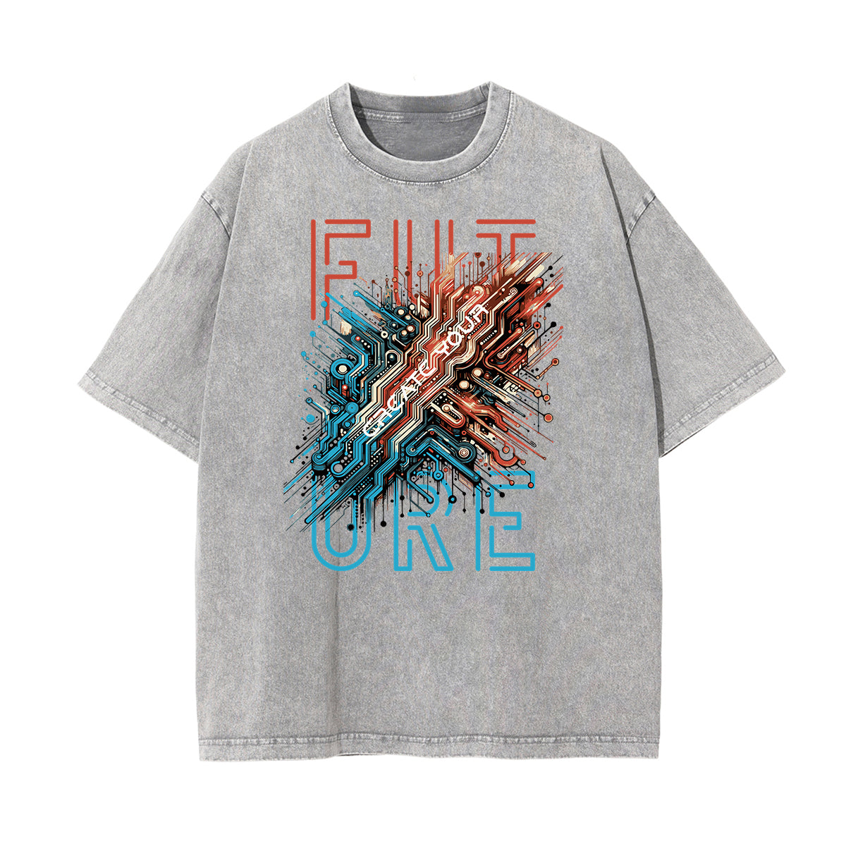 Stone Wash Sci-Fi & Futurism Graphic Tee