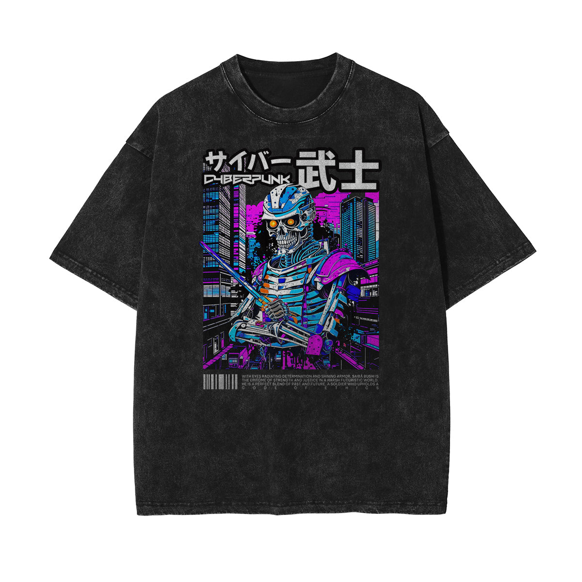 Washed Sci-Fi & Futurism Graphic Cotton Tee