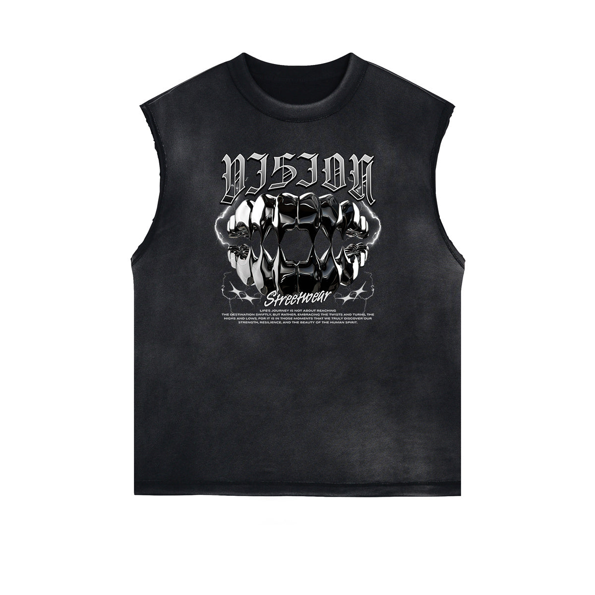 Frayed Street Fashion Graphic Tank