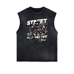 Frayed Street Fashion Graphic Tank