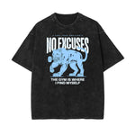 Washed Fitness Graphic Cotton Tee