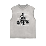 Frayed Edge Fitness Graphic Tank