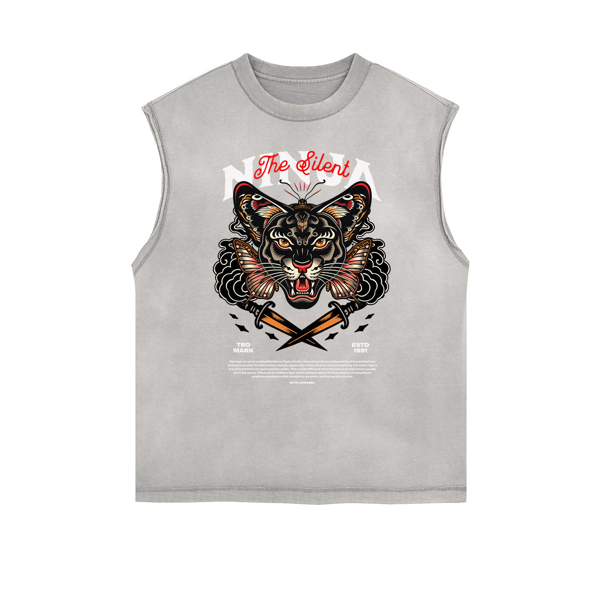 Frayed Edge Butterfly Graphic Tank