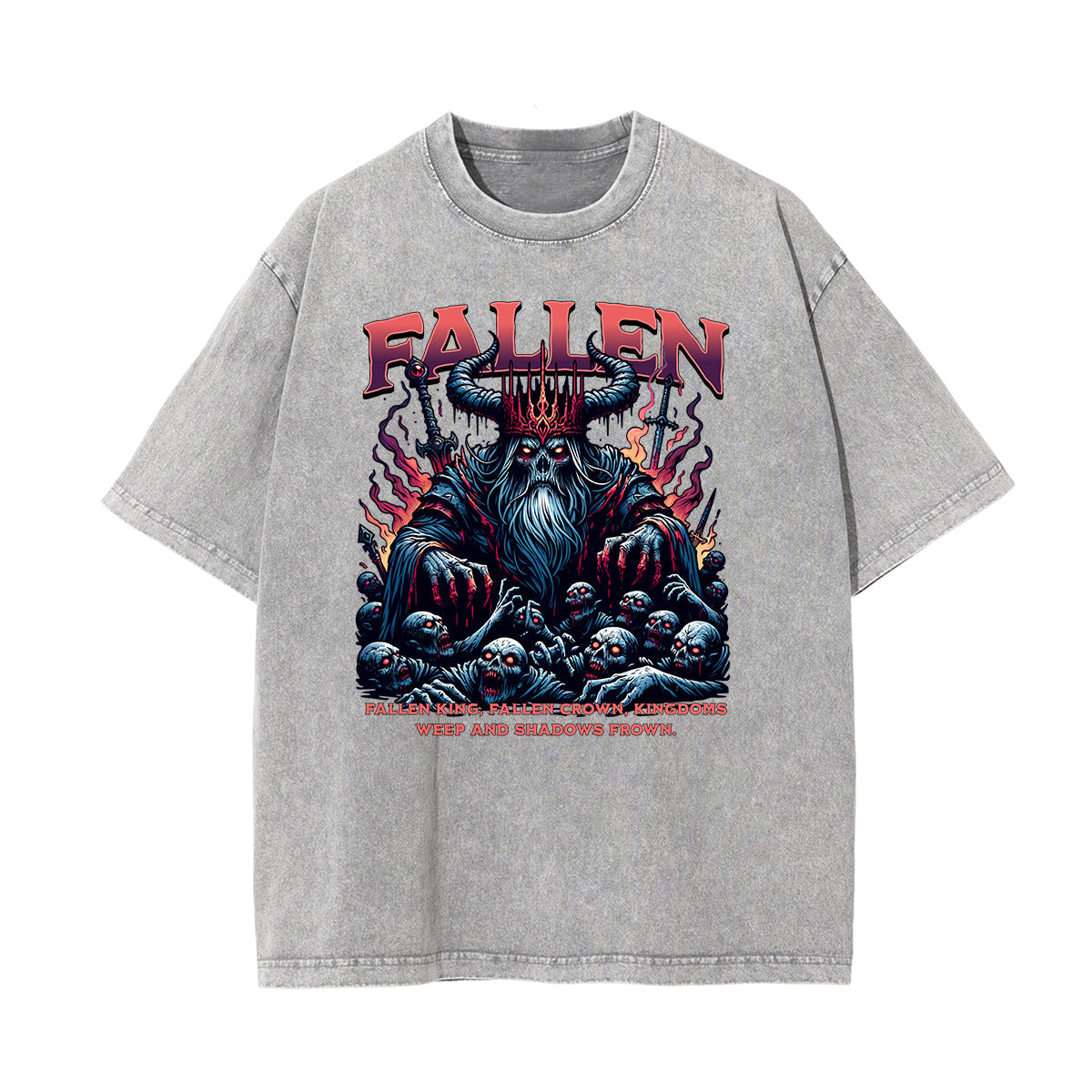Washed Cotton King Graphic Tee