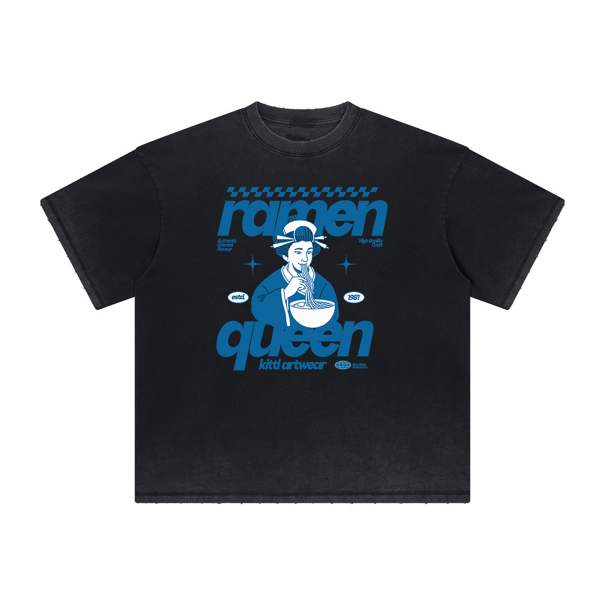 Heavyweight Washed Queen Graphic T-Shirt
