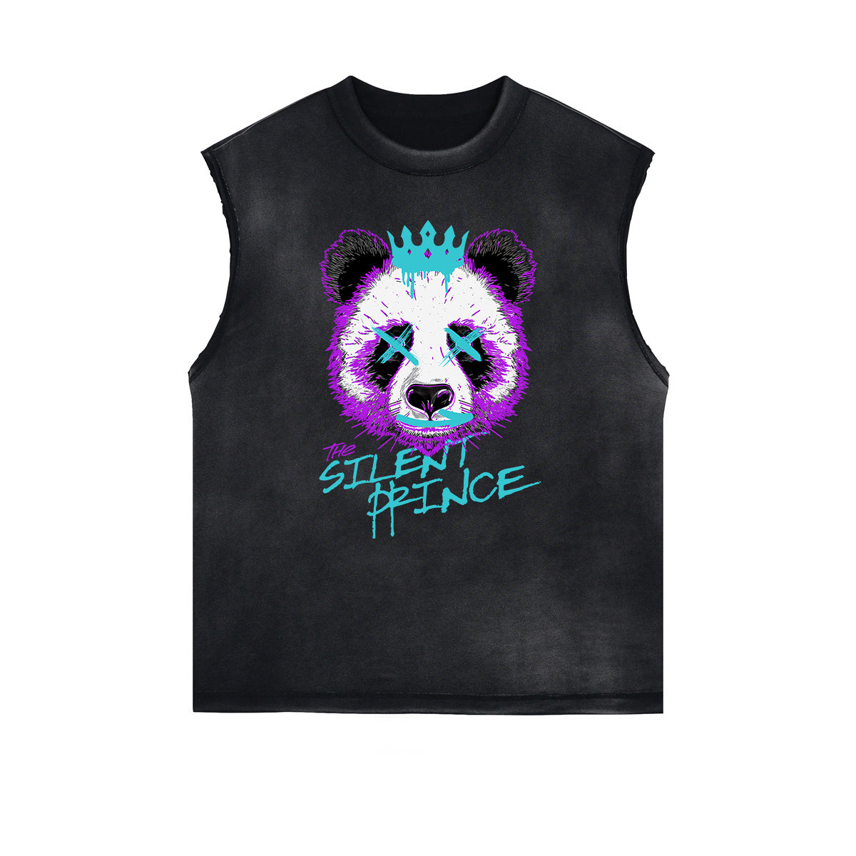 Distressed Street Art Graffiti Sleeveless Tee