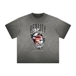 Thick Faded Abstract Graphic T-Shirt