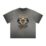 Thick Faded Abstract Graphic T-Shirt