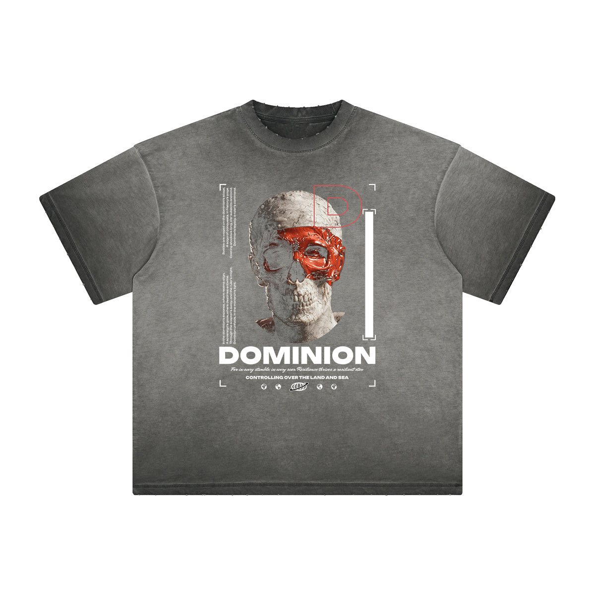 Thick Faded Abstract Graphic T-Shirt
