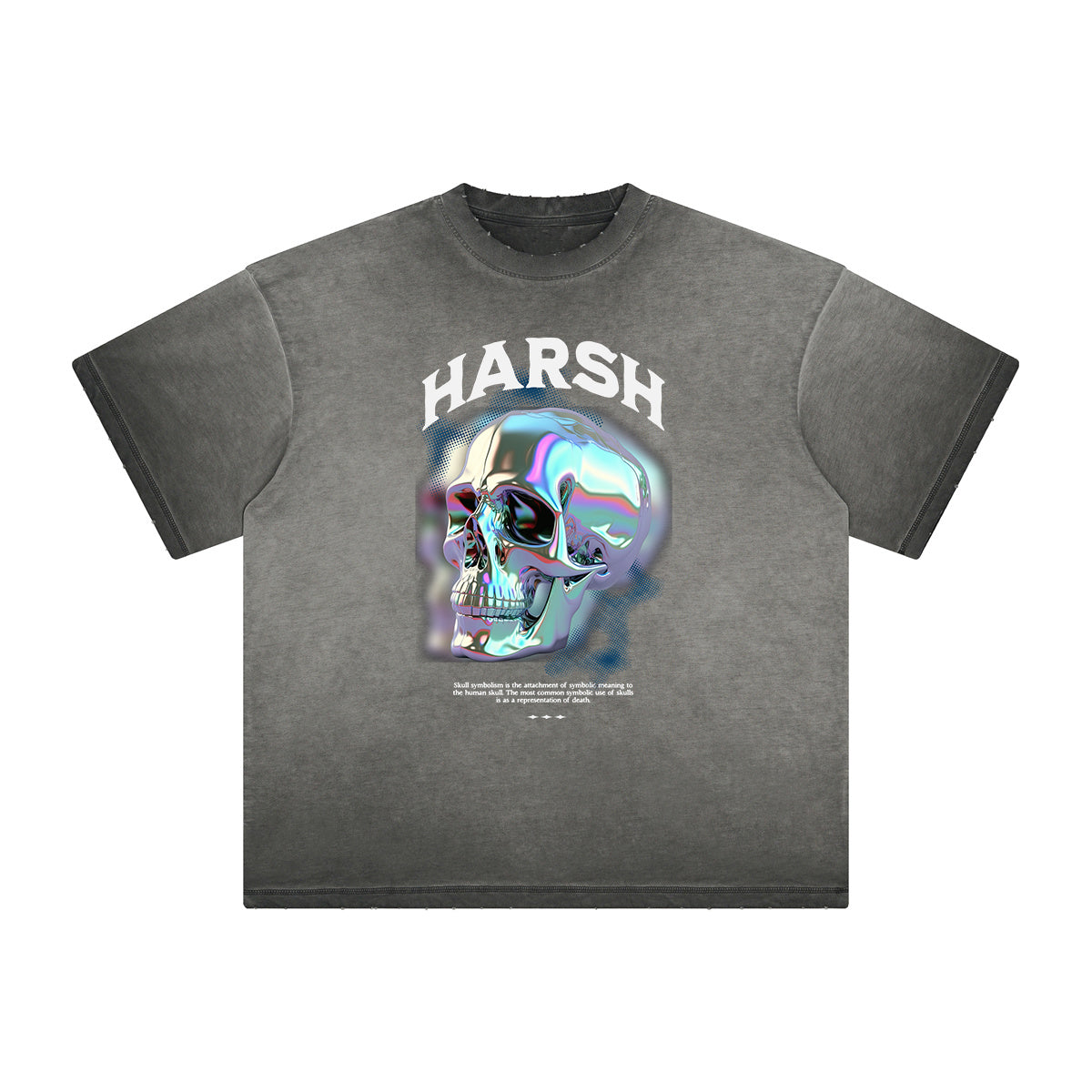 Thick Faded Abstract Graphic T-Shirt
