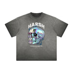 Thick Faded Abstract Graphic T-Shirt