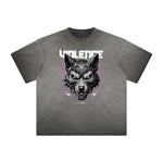 Thick Faded Abstract Graphic T-Shirt