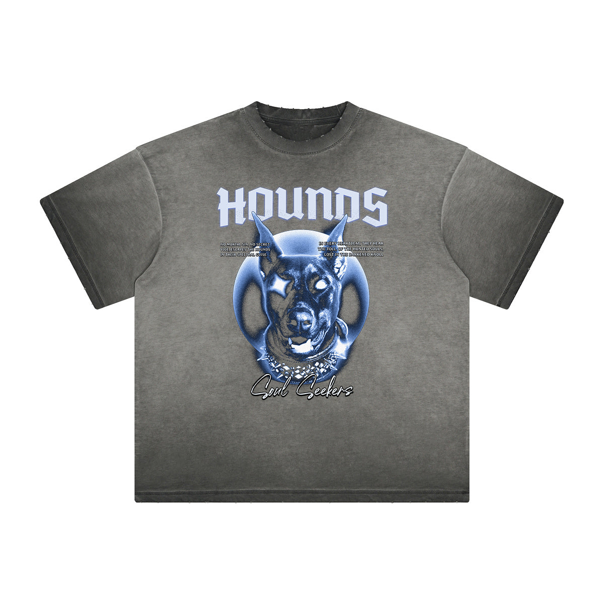 Thick Faded Abstract Graphic T-Shirt