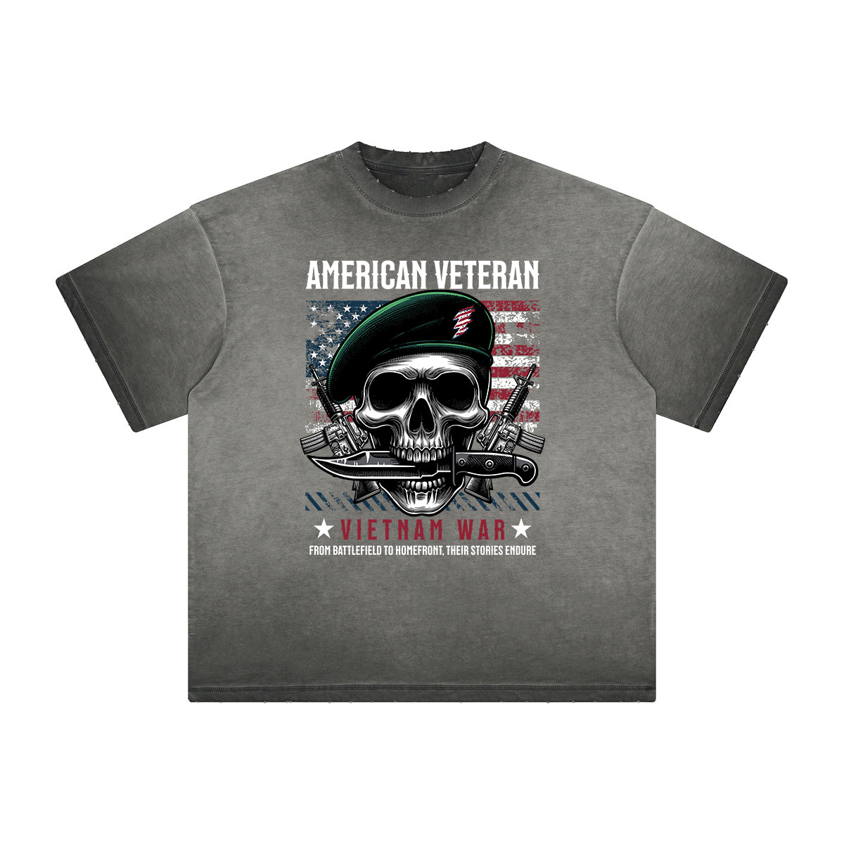 Thick Faded Abstract Graphic T-Shirt