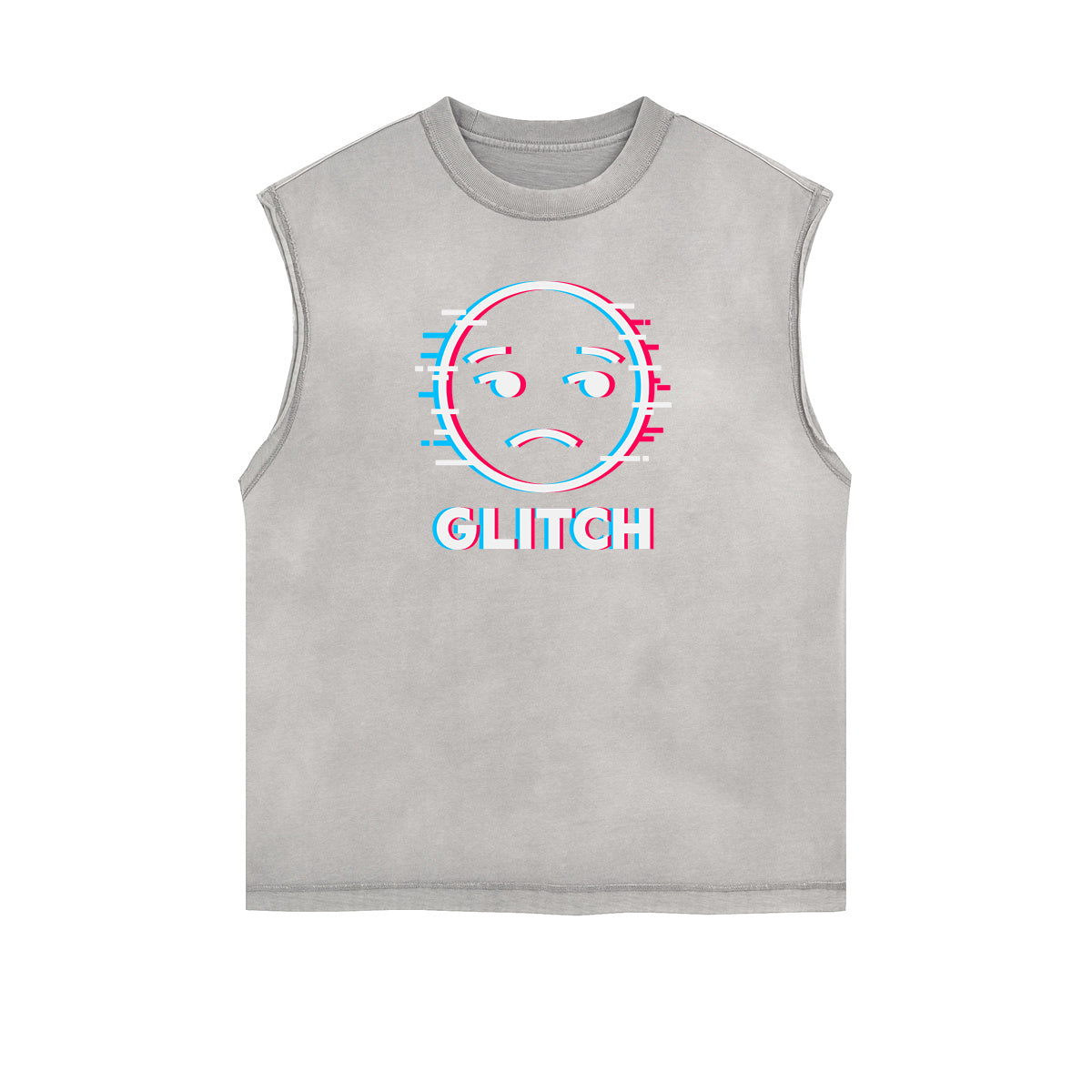 Frayed Edge Mask Graphic Tank Top