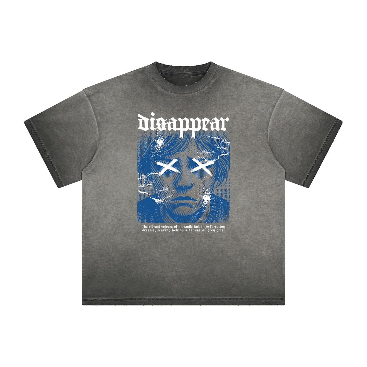 Vintage Frayed Mask Pattern Tee