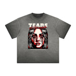 Vintage Frayed Mask Pattern Tee