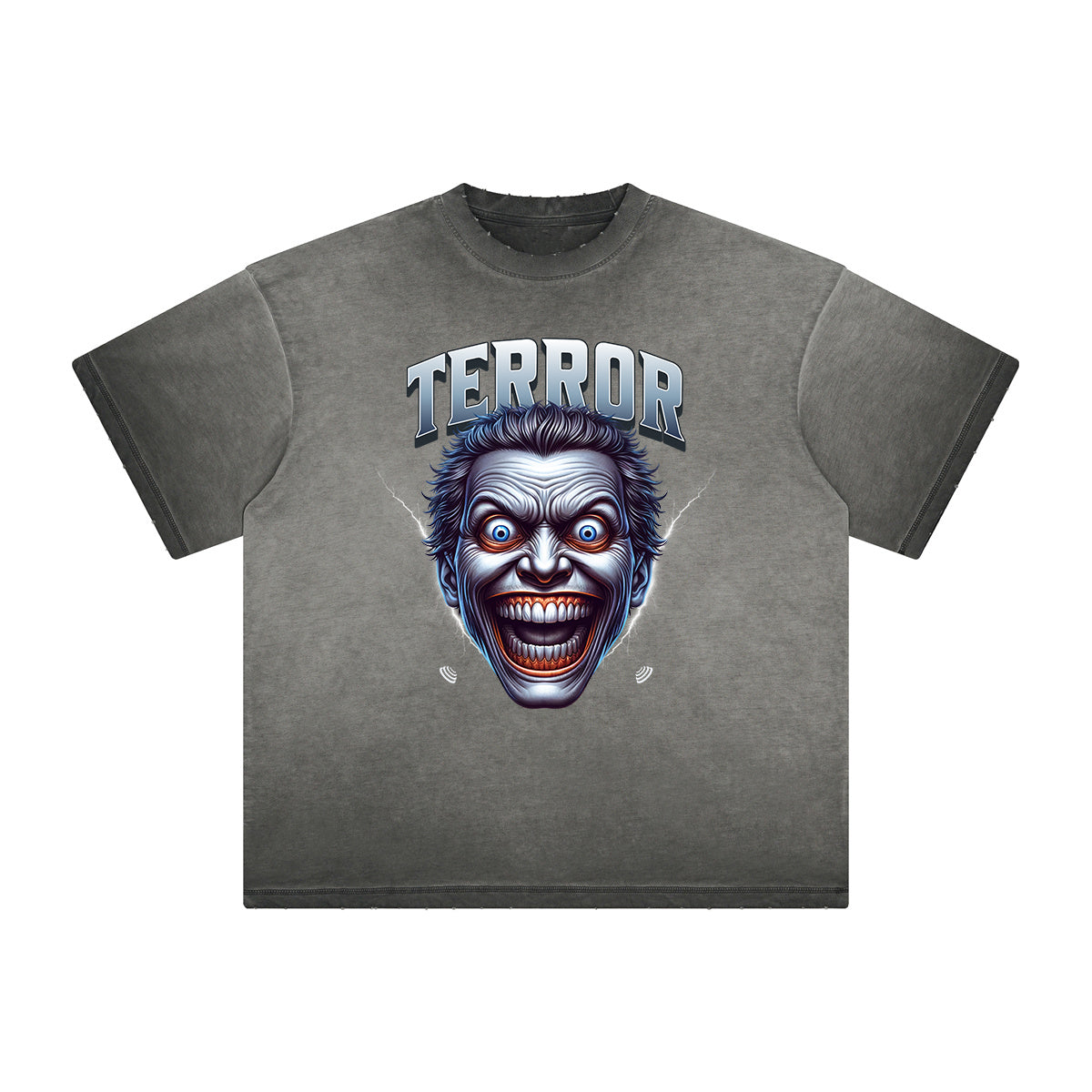 Vintage Frayed Mask Pattern Tee