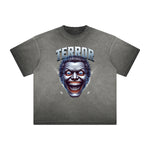 Vintage Frayed Mask Pattern Tee