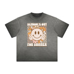 Vintage Frayed Mask Pattern Tee