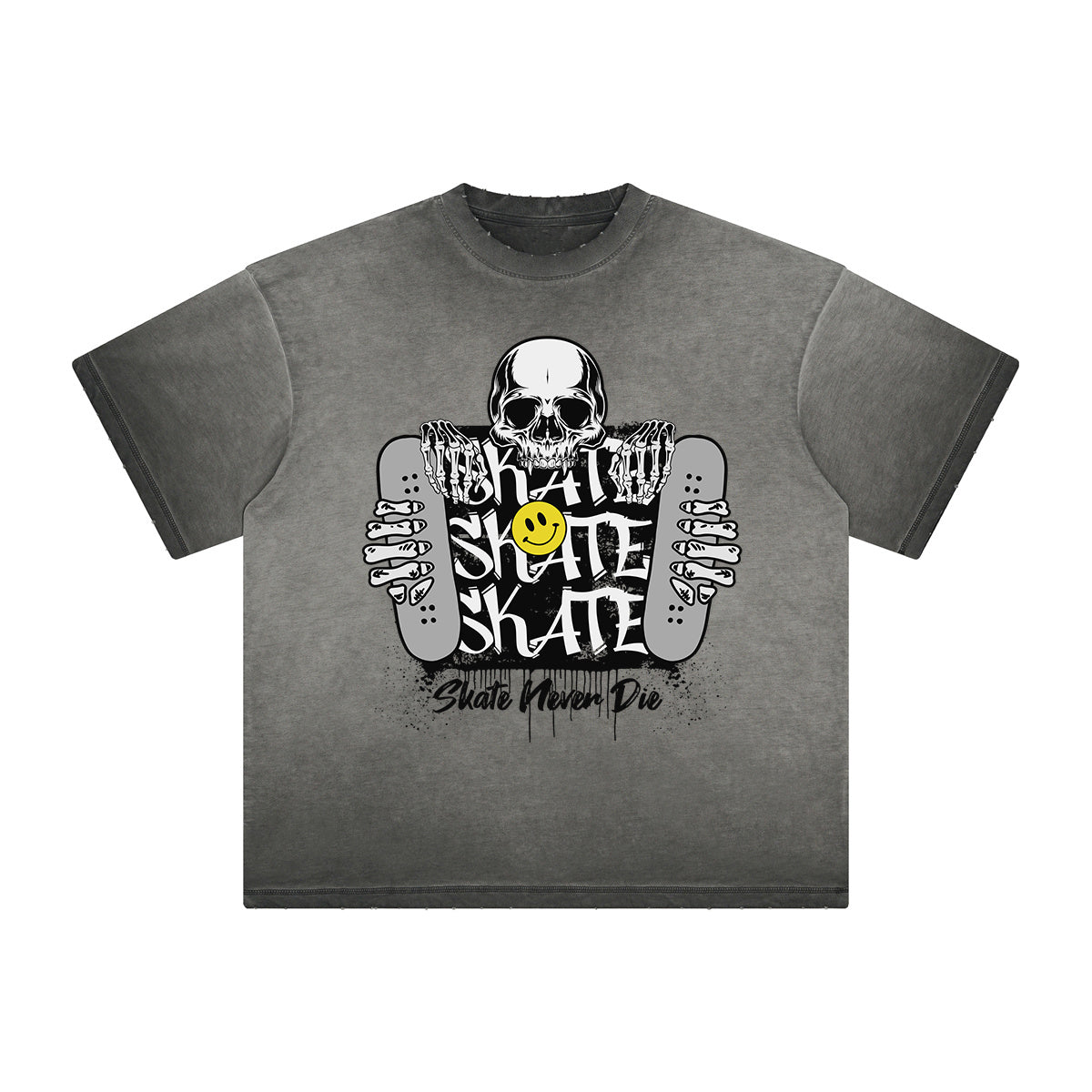 Vintage Frayed Mask Pattern Tee