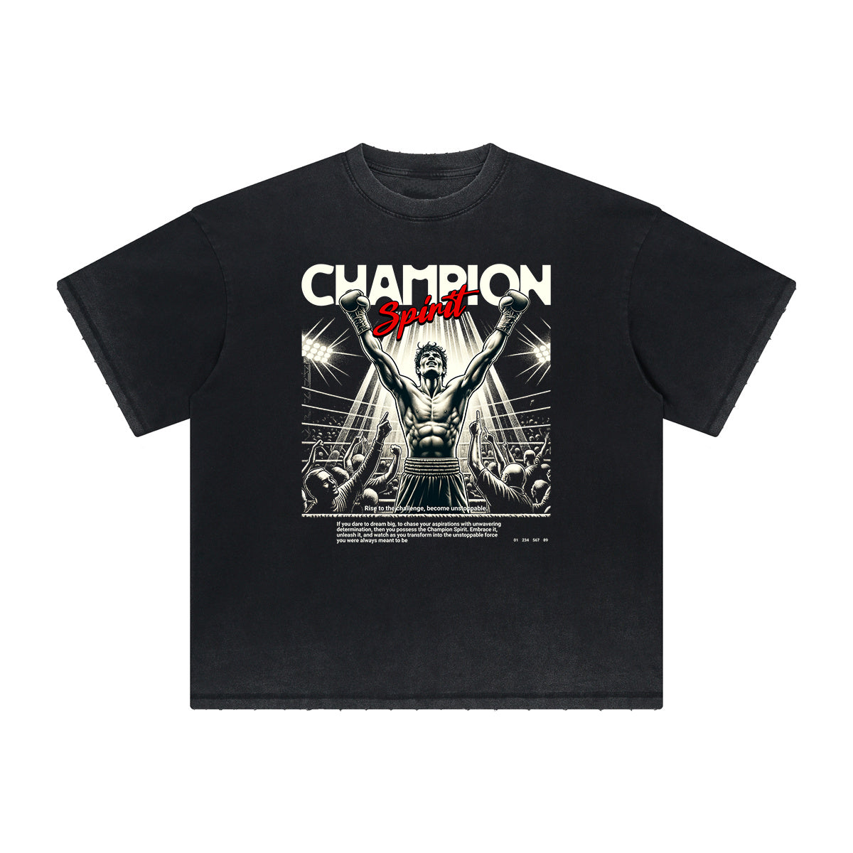 Heavy Fade Basketball Print T-Shirt