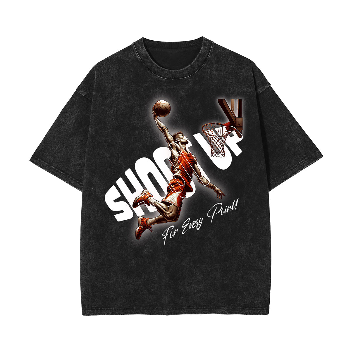 Washed Athletic Graphic Cotton Tee