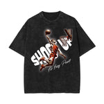 Washed Athletic Graphic Cotton Tee