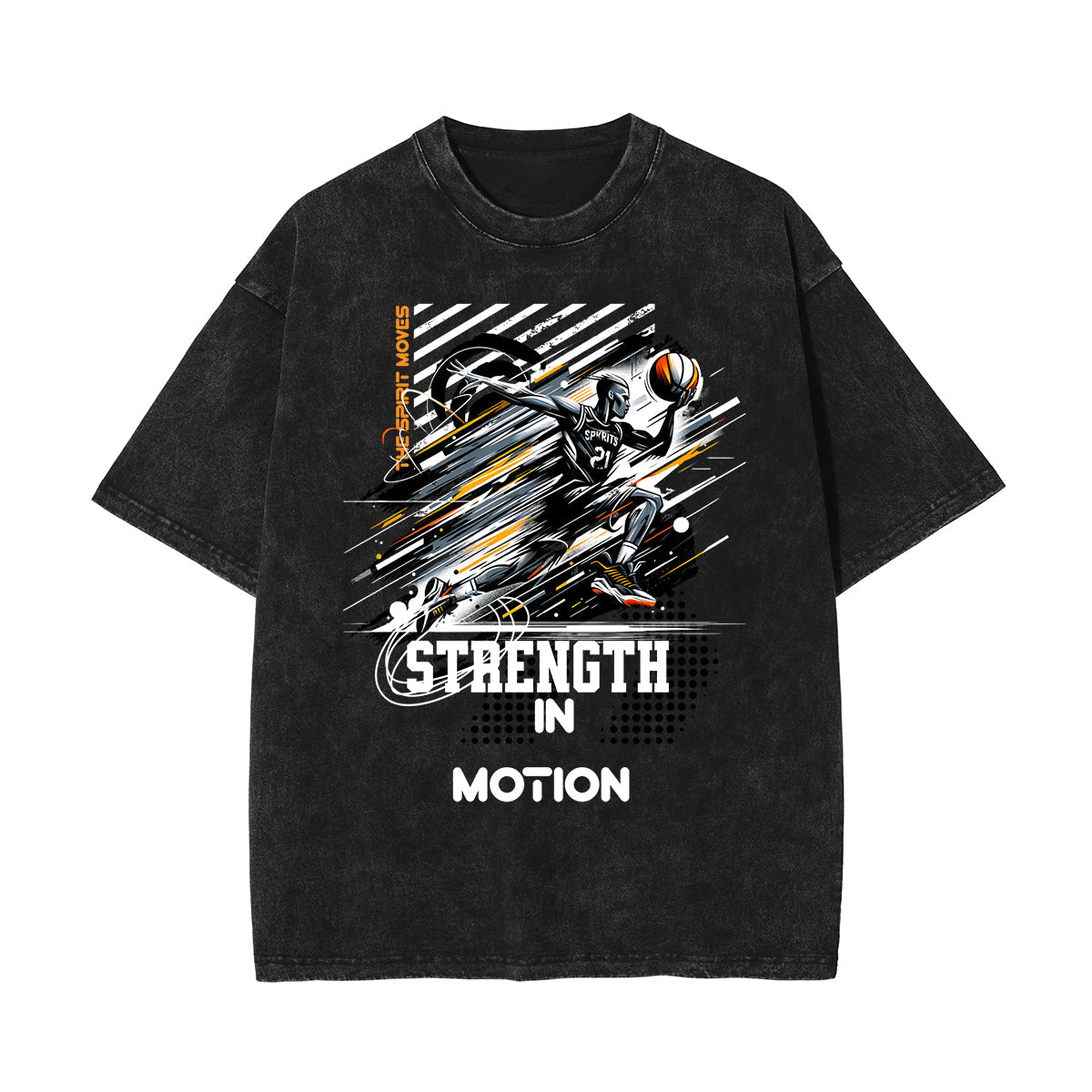 Washed Athletic Graphic Cotton Tee