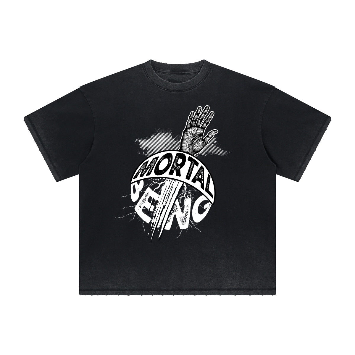 Heavy Fade Bold Typography T-Shirt
