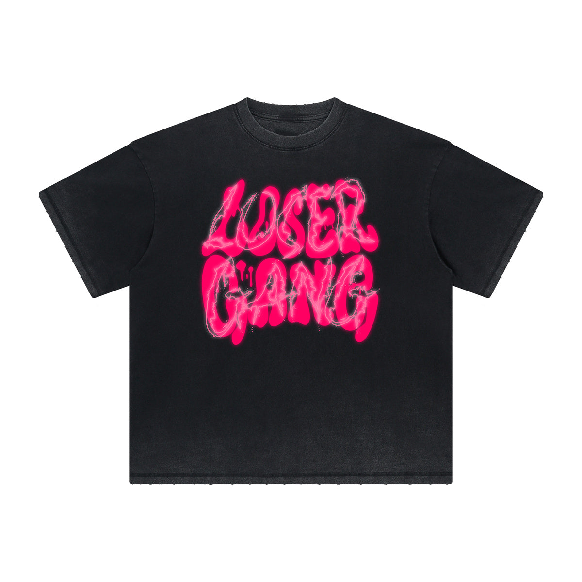 Heavy Fade Bold Typography T-Shirt
