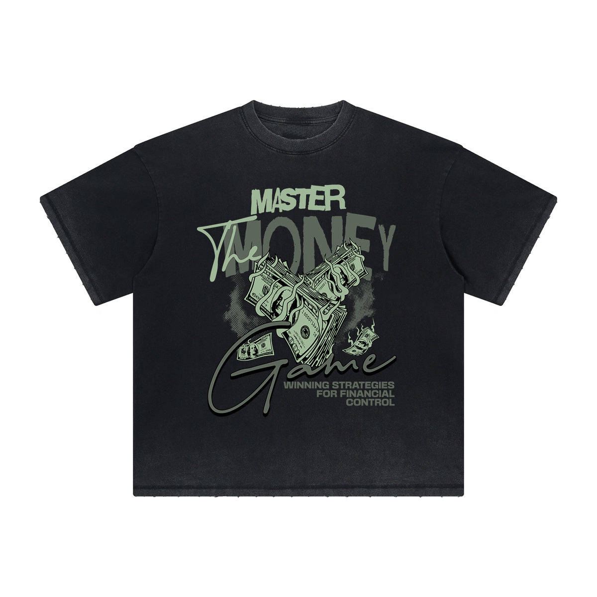 Heavy Fade Bold Typography T-Shirt